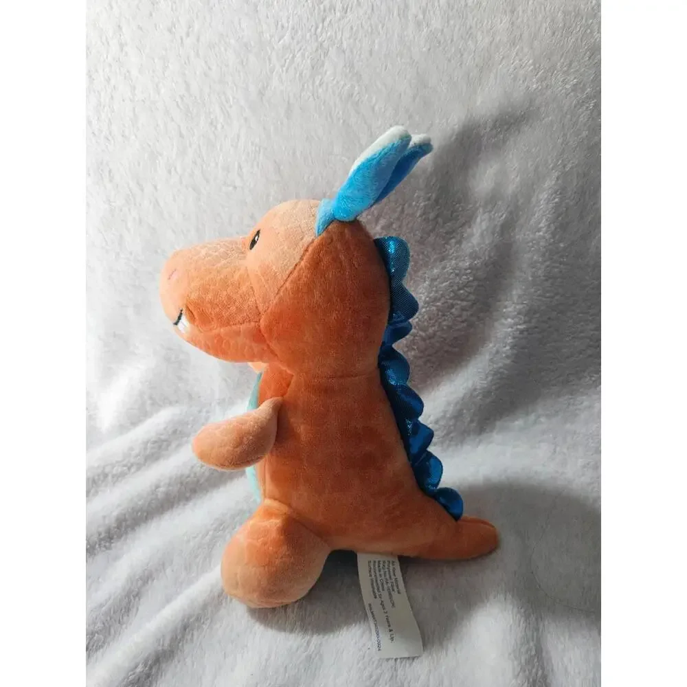 New Walmart Dinosaur Easter Bunny Rabbit Plush Toy Stuffed Animal 7.5" Orange - Picture 4 of 10